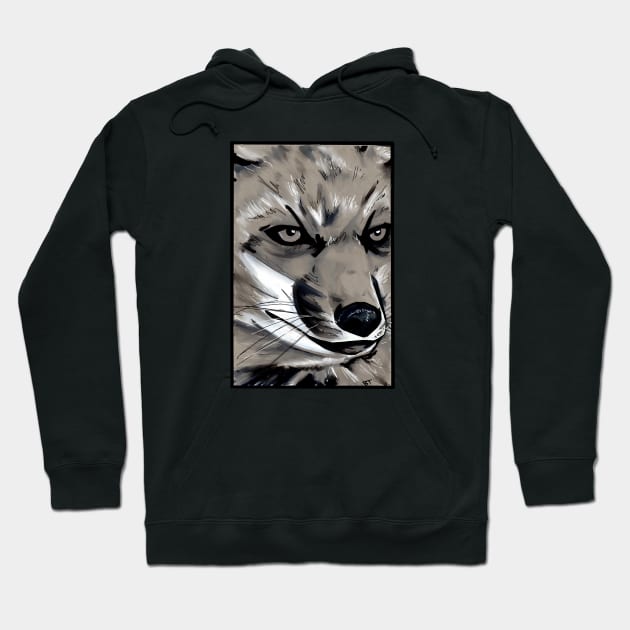 Fox Face Hoodie by BoldLineImages18